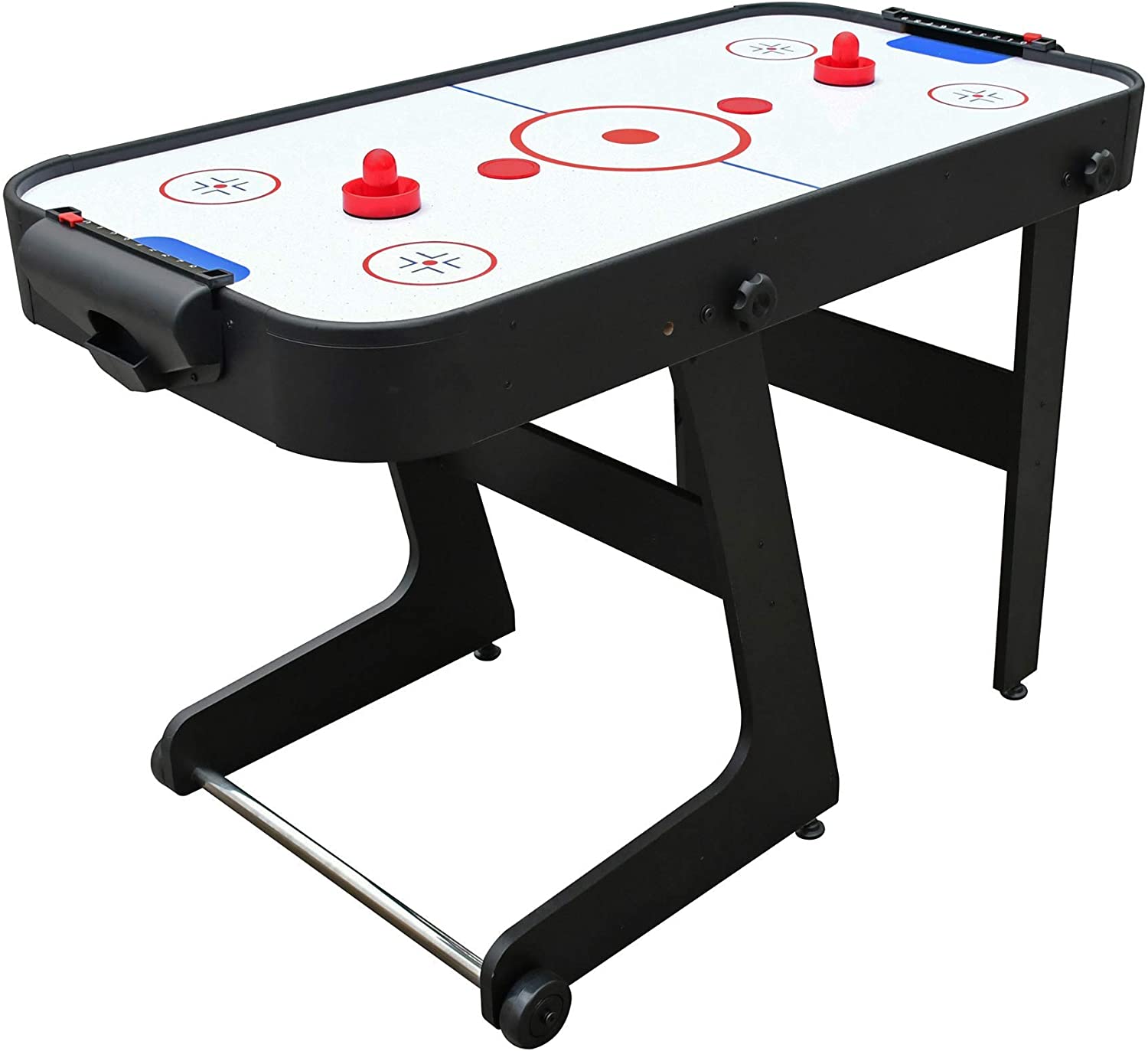 PUCK Calix 4-Foot Folding Air Hockey Table (Black)